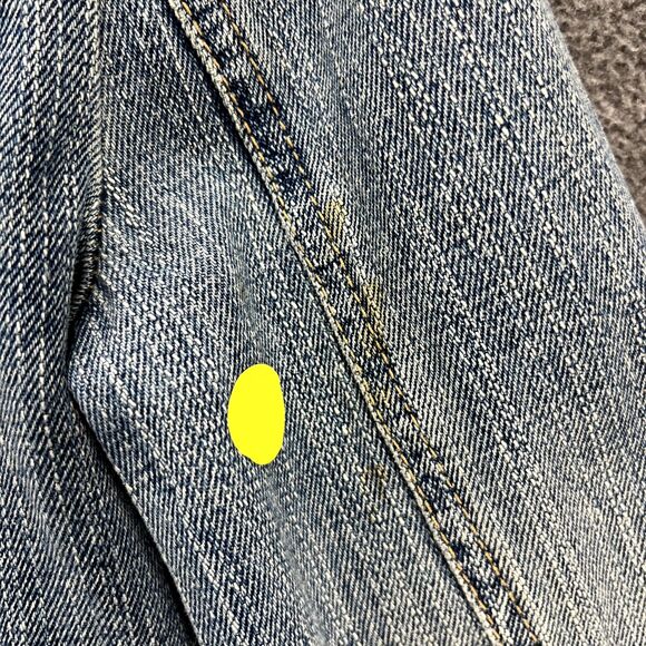 HOLLISTER CO Denim Jacket Girls Juniors Small distressed Tropical lined - Picture 14 of 15